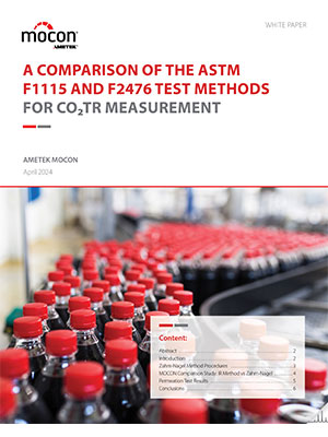 A Comparison of the ASTM F1115 and F2476 Test Methods for CO2 TR Measurement